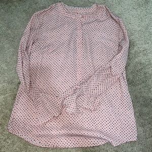 Pink long sleeve business casual